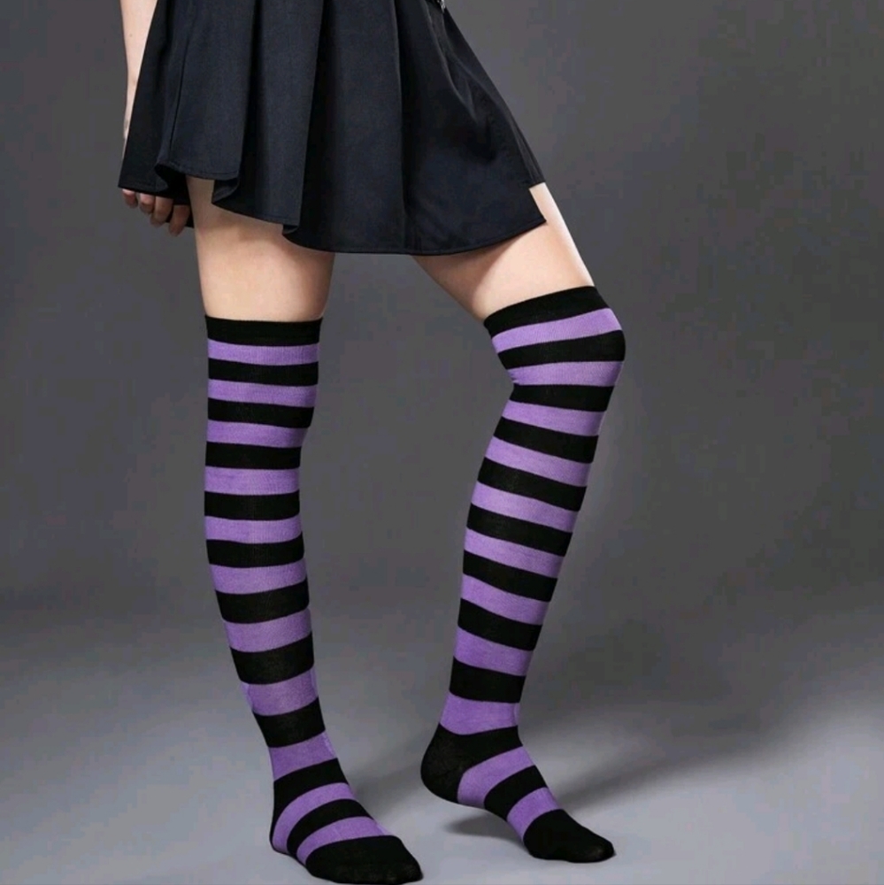 Goth Long Socks - Picture 3 of 3
